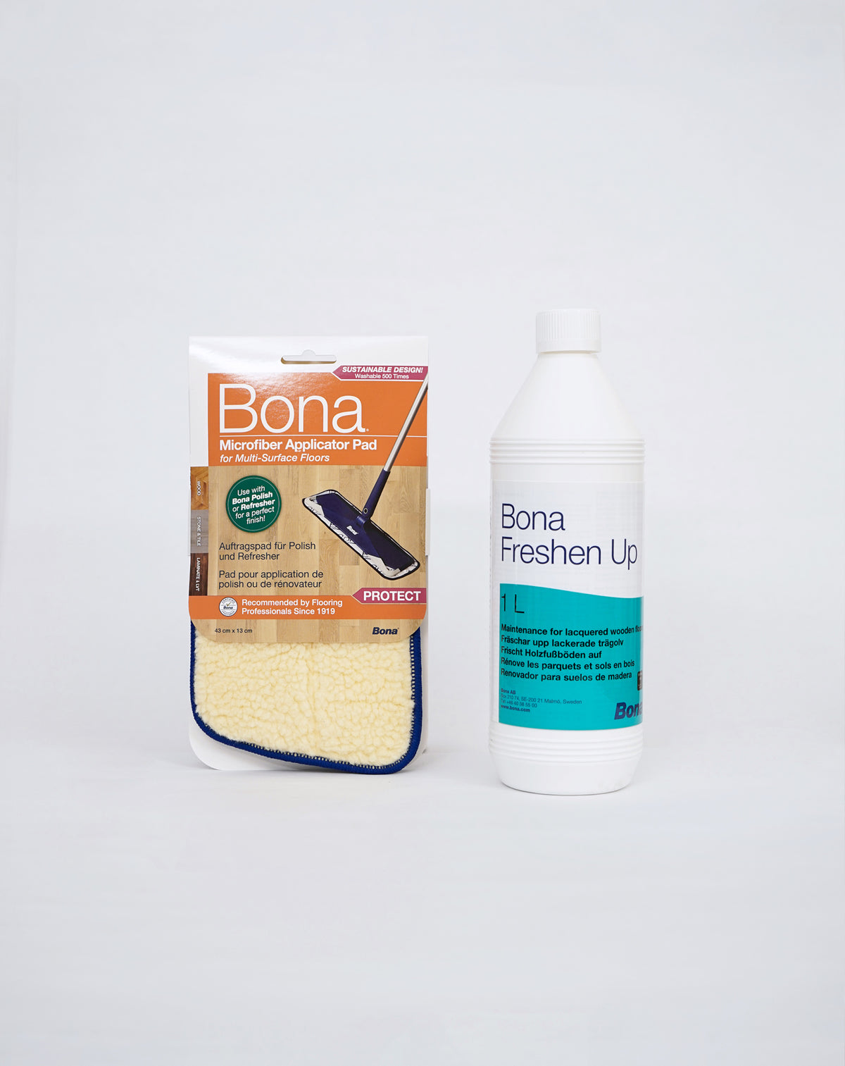 Bona Freshen Up & Microfiber Applicator Pad Bundle